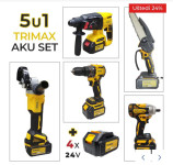 AKU set alata 5u1 - x4 baterije