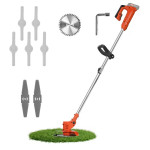 Bežični trimer za travu i korov s kolicima – 3 u 1, s 2 baterije