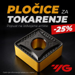 Pločice za tokarenje YG-1 - 25% Akcija