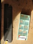 Tokarski nož za odsjecanje PROMAX i 10 pločica 5 mm debljine