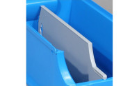 Kutija za odlaganje allit pregradna, veličina 4, siva, 330x9x125 mm