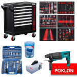 BGS set alata - radionička kolica sa alatom 6058 + set nas. ključeva +