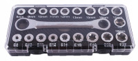 Högert HT1R492 set okasto - zglobnih ključeva s račnom 8-18mm I E8-E22