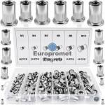 Set aluminijskih zakivnih matica M3-M4-M5-M6-M8-M10