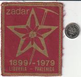PRIŠIVKA PD LIBURNIA-PAKLENICA ZADAR 1899-1979