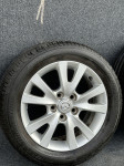 Alu felge 16 Mazda 5x114.3 original ljetne gume 205/55/16 kao Nove