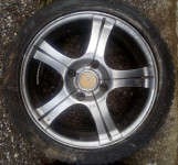 Alu felge 16'' rupe 4x114.3, 2 kom. s gumama