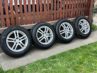Alu felge 17'' 5x108 s zimskim gumama (bile na Peugeot 5008)