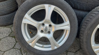 Alu felge 17'' rupe 4x100, 4 kom.KIA.MAZDA KOMPLET SA SENZORIMA-300 EU