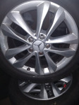 Alu felge 17'' rupe 5, 4 kom sa ljetnim gumama continental