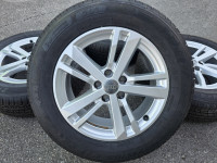 Alu felge 17'' rupe 5x112 orig. Audi Q3, A3 itd., gume nove DOT25
