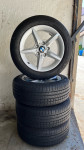 BMW Alu felge 16'' rupe 5x120 + gume ljetne 205 55 R16 Pirelli