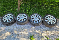OEM Audi RS4 B5 look felge 17” 5x112 + Continental PremiumContact 7