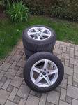 Original Audi A4 Alu felge 16'', 5x112, sa Michelin ljetnim gumama