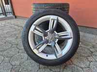 Original Audi Alu felge 18'' rupe 5x112 sa odličnim ljetnim gumama
