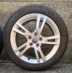 SET ORIGINAL AUDI 5X112 17" ZIMSKE MICHELIN /BRIDGESTONE  205/50R17