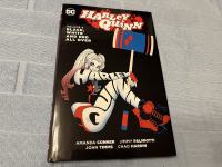 HARLEY QUINN-black,white and red oll over-DC COMICS