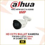 DAHUA HDCVI 8MP BULLET KAMERA HAC-HFW1801T-A-0280B