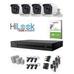 ⏺ HiLook (Hikvision) TurboHD CCTV komplet. DVR s 4 Bullet kamere