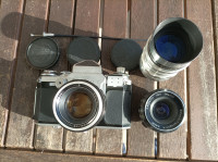 Analogni fotoaparat Edixa Reflex C sa tri objektiva