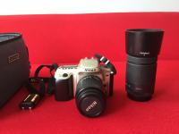 Nikon F50, objektiv Nikorr 35-80mm, torba  Club Med.
