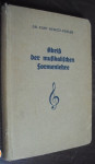 Abriss der musikalischen formenlehre Kurt Nemetz Fiedler