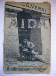 AIDA - G.VERDI ,opera in quattro atti - R.Stambilimento ricordi 1871.