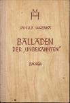 CAMILLA LUCERNA : BALLADEN DER "UNBEKANNTEN" , ZAGREB 1943. MH