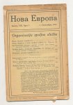 Časopis Nova Evropa 1923