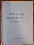 Ćuk, Juraj: Krašićka seljačka buna godine 1830, ZAGREB 1954