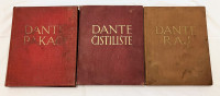 Dante - Božanstvena komedija komplet Pakao Čistilište Raj 1937 1939