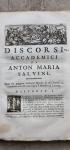 DISCORSI  ACCADEMICI DI ANTON MARIA SALVINI 1695.- RARE BOOK