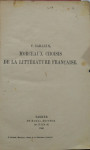 F. Sarazin – Morceaux choisis de la littérature française