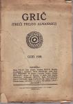 GRIČ ( treći prilog almanahu ) GOD. 1918. ZAGREB