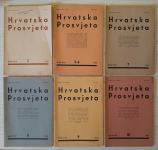 Hrvatska prosvjeta, lot od 6 brojeva 1934, 1935