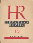 Hrvatska revija 10_1932 Klis Vilko Gecan S. Šimić...