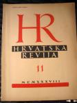 HRVATSKA REVIJA br 11, izdanje 1938, vrlo usčuvano