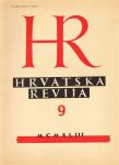 Hrvatska Revija - godište šesnaesto, br. 9 / 1943.