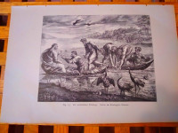 ILUSTRACIJA/PLOČA Raffael und Michelangelo ULOV RIBA LEIPZIG 1883