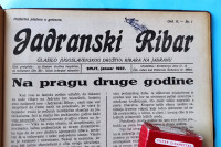 JADRANSKI RIBAR (1937) kompletno godište svih 12. brojeva * Ribarstvo