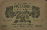 Katalog salona Konyves Kalman iz Budimpešte, 1906.