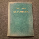 Antikvarna knjiga, roman: Olav Duun - Uspomena (Zagreb, 1943.)