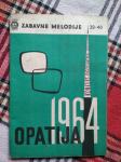 Festival Opatija 1964, knjižica tekstova i nota svih  pjesama!