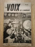 La Voix de l'Amérique, Mai-Juin 1952.