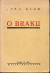 LEON BLUM : O BRAKU , ZAGREB 1939.