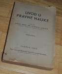Mihajlo Lanović Uvod u pravne nauke Zagreb 1942