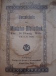 Miniatur-Bibliothek KURZWEIL an Winterabenden - Leipzig-Verlag