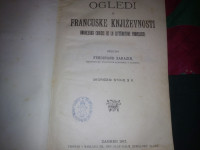 Ogledi iz francuske književnosti, priredio Ferdinand Sarazin