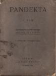 PANDEKTA - LOGOR PRAVO ZAGREB 1942. - UNIV. PROF. DR.  B. EISNER