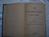 RAD JUGOSLAVENSKE AKADEMIJE ZNANOSTI I UMJETNOSTI , 1895 GOD